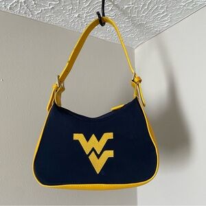 West Virginia Mountaineers Navy and Gold Shoulder Bag